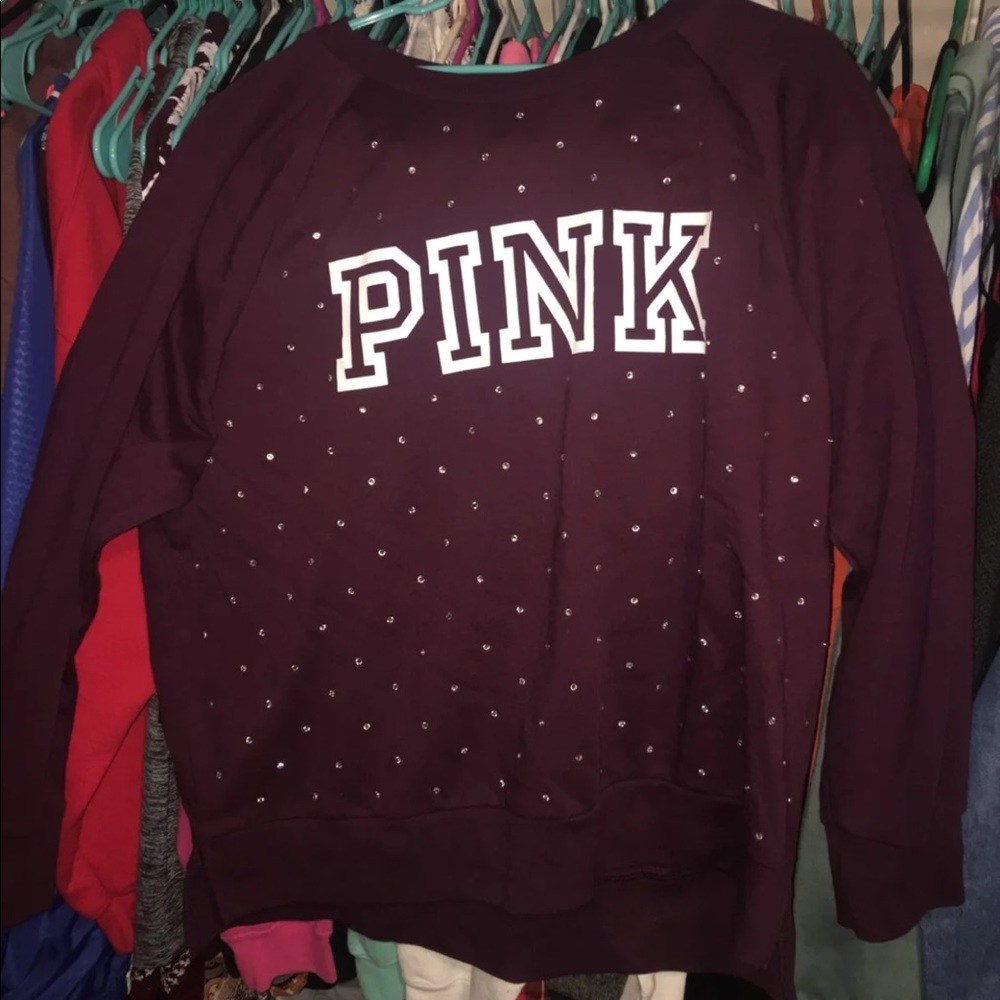 Pink vs Rhinestone sweater